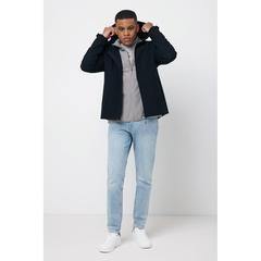 Vue Veste homme soft shell en polyester recyclé Iqoniq Makalu de couleur noir| Krokrodeal