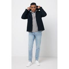 Vue Veste homme soft shell en polyester recyclé Iqoniq Makalu de couleur noir| Krokrodeal