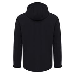 Vue Veste homme soft shell en polyester recyclé Iqoniq Makalu de couleur noir| Krokrodeal