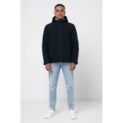 Vue Veste homme soft shell en polyester recyclé Iqoniq Makalu de couleur noir| Krokrodeal