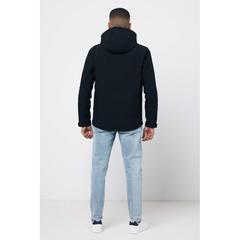 Vue Veste homme soft shell en polyester recyclé Iqoniq Makalu de couleur noir| Krokrodeal