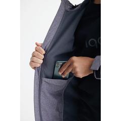 Vue Veste homme soft shell en polyester recyclé Iqoniq Makalu de couleur gris| Krokrodeal