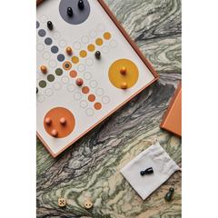 Vue VINGA Jeu de table basse Ludo de couleur noir| Krokrodeal