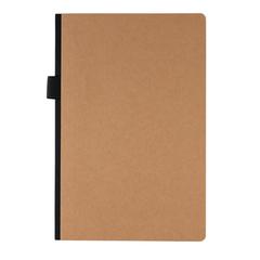Vue Carnet A5 à couverture rigide avec soufflet de couleur marron| Krokrodeal