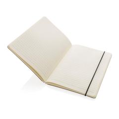 Vue Carnet A5 à couverture rigide avec soufflet de couleur marron| Krokrodeal