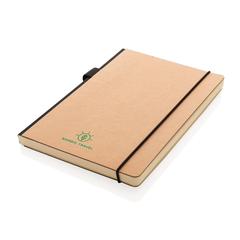 Vue Carnet A5 à couverture rigide avec soufflet de couleur marron| Krokrodeal