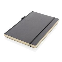 Vue Carnet A5 à couverture rigide avec soufflet de couleur noir| Krokrodeal