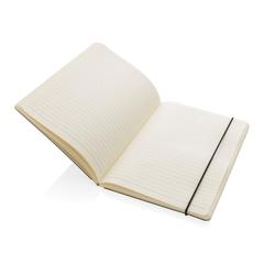 Vue Carnet A5 à couverture rigide avec soufflet de couleur noir| Krokrodeal