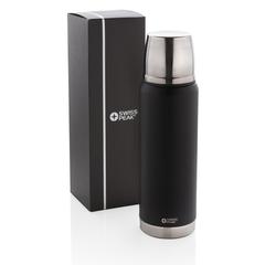 Vue Bouteille isotherme 0.5L Swiss Peak Elite de couleur noir| Krokrodeal