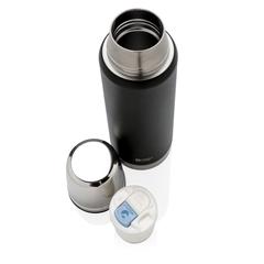 Vue Bouteille isotherme 0.5L Swiss Peak Elite de couleur noir| Krokrodeal