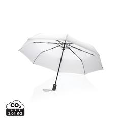 Vue Parapluie 21" automatique en rPET 190T Impact AWARE™ de couleur blanc| Krokrodeal