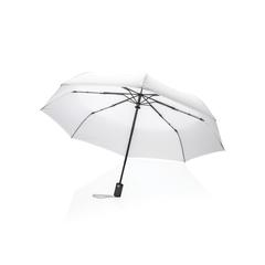 Vue Parapluie 21" automatique en rPET 190T Impact AWARE™ de couleur blanc| Krokrodeal