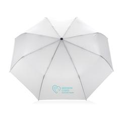 Vue Parapluie 21" automatique en rPET 190T Impact AWARE™ de couleur blanc| Krokrodeal