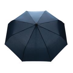 Vue Parapluie 21" automatique en rPET 190T Impact AWARE™ de couleur bleu| Krokrodeal
