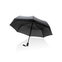 Vue Parapluie 21" automatique en rPET 190T Impact AWARE™ de couleur noir| Krokrodeal