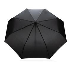 Vue Parapluie 21" automatique en rPET 190T Impact AWARE™ de couleur noir| Krokrodeal
