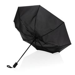 Vue Parapluie 21" automatique en rPET 190T Impact AWARE™ de couleur noir| Krokrodeal
