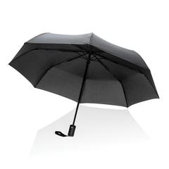 Vue Parapluie 21" automatique en rPET 190T Impact AWARE™ de couleur noir| Krokrodeal