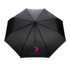 Vue Parapluie 21" automatique en rPET 190T Impact AWARE™ de couleur noir| Krokrodeal