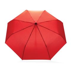 Vue Parapluie 21" automatique en rPET 190T Impact AWARE™ de couleur rouge| Krokrodeal