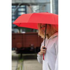 Vue Parapluie 21" automatique en rPET 190T Impact AWARE™ de couleur rouge| Krokrodeal