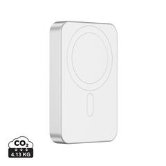 Vue Compton RCS plastique recyclé/aluminium 10 000 mAh powerbank de couleur gris| Krokrodeal