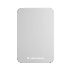 Vue Compton RCS plastique recyclé/aluminium 10 000 mAh powerbank de couleur gris| Krokrodeal