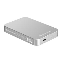 Vue Compton RCS plastique recyclé/aluminium 10 000 mAh powerbank de couleur gris| Krokrodeal