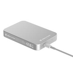 Vue Compton RCS plastique recyclé/aluminium 10 000 mAh powerbank de couleur gris| Krokrodeal
