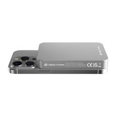 Vue Compton RCS plastique recyclé/aluminium 10 000 mAh powerbank de couleur gris| Krokrodeal