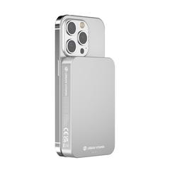 Vue Compton RCS plastique recyclé/aluminium 10 000 mAh powerbank de couleur gris| Krokrodeal