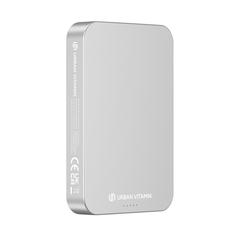 Vue Compton RCS plastique recyclé/aluminium 10 000 mAh powerbank de couleur gris| Krokrodeal