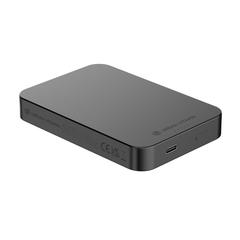 Vue Compton RCS plastique recyclé/aluminium 10 000 mAh powerbank de couleur noir| Krokrodeal