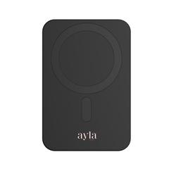 Vue Compton RCS plastique recyclé/aluminium 10 000 mAh powerbank de couleur noir| Krokrodeal