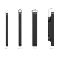 Vue Compton RCS plastique recyclé/aluminium 10 000 mAh powerbank de couleur noir| Krokrodeal
