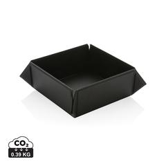 Vue Plateau de rangement magnétique en PU recyclé RCS Swiss Peak de couleur noir| Krokrodeal
