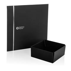Vue Plateau de rangement magnétique en PU recyclé RCS Swiss Peak de couleur noir| Krokrodeal