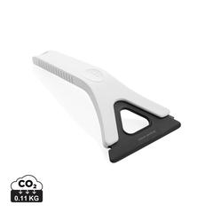 Vue Grattoir à glace 3 en 1 en plastique recyclé RCS Polard de couleur blanc| Krokrodeal