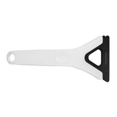 Vue Grattoir à glace 3 en 1 en plastique recyclé RCS Polard de couleur blanc| Krokrodeal