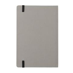 Vue Carnet A5 en rPET certifié GRS de couleur gris| Krokrodeal