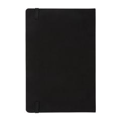 Vue Carnet A5 en rPET certifié GRS de couleur noir| Krokrodeal