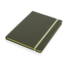 Vue Carnet A5 en rPET certifié GRS de couleur vert| Krokrodeal