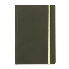 Vue Carnet A5 en rPET certifié GRS de couleur vert| Krokrodeal