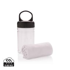 Vue Serviette sport rafraichissante de couleur blanc| Krokrodeal