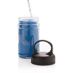 Vue Serviette sport rafraichissante de couleur bleu| Krokrodeal