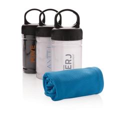 Vue Serviette sport rafraichissante de couleur noir| Krokrodeal