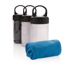 Vue Serviette sport rafraichissante de couleur noir| Krokrodeal