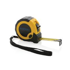 Vue Mètre 3M/16 mm en plastique recyclé RCS avec bouton d'arrêt de couleur jaune| Krokrodeal