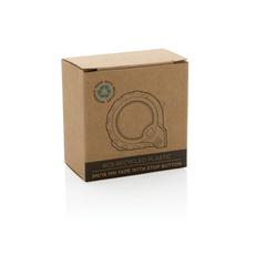Vue Mètre 3M/16 mm en plastique recyclé RCS avec bouton d'arrêt de couleur jaune| Krokrodeal