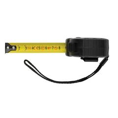 Vue Mètre 3M/16 mm en plastique recyclé RCS avec bouton d'arrêt de couleur noir| Krokrodeal